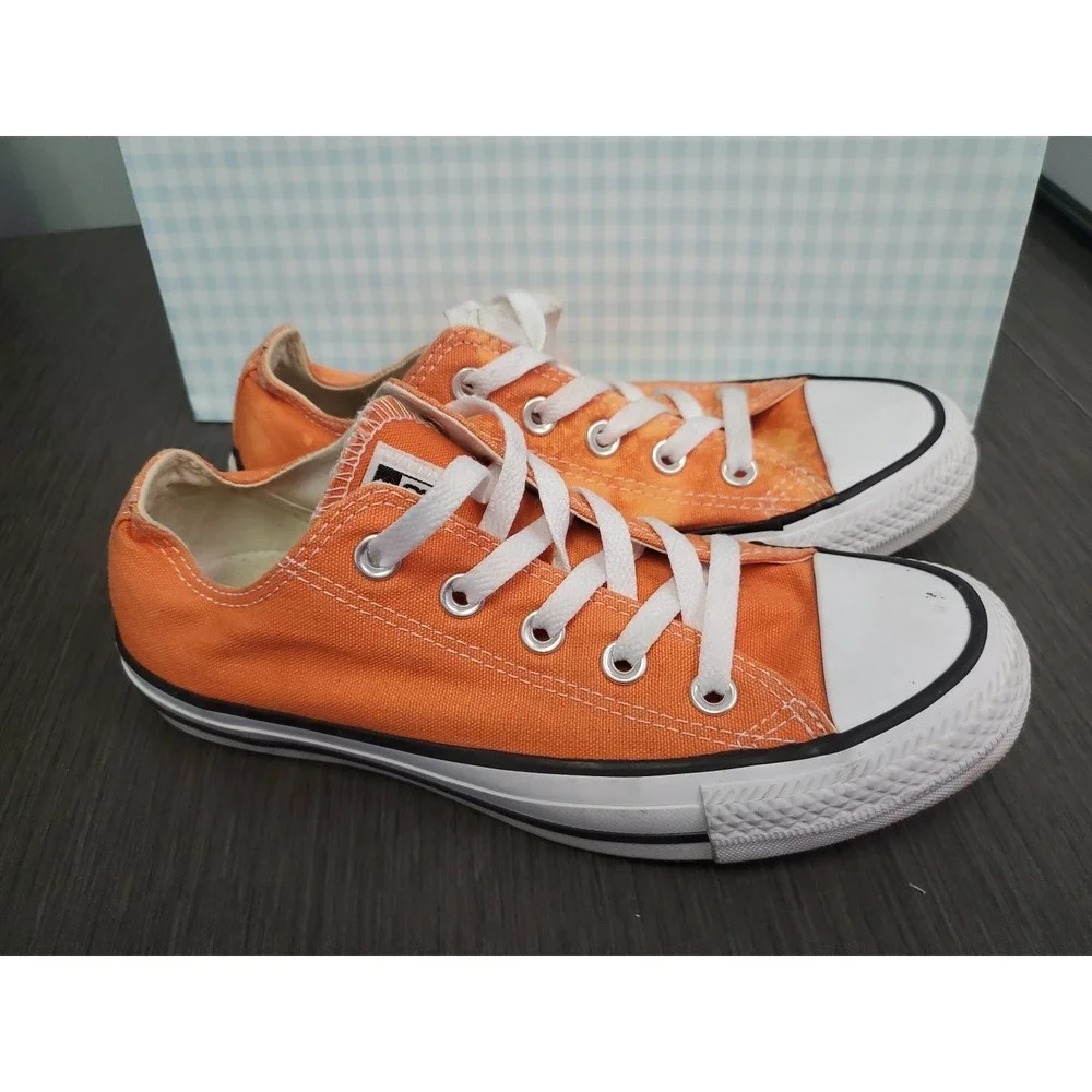 CONVERSE ALL STAR Unisex Sneakers Shoes Orange Chuck Taylor Sz M 4/ W6 - Picture 5 of 11